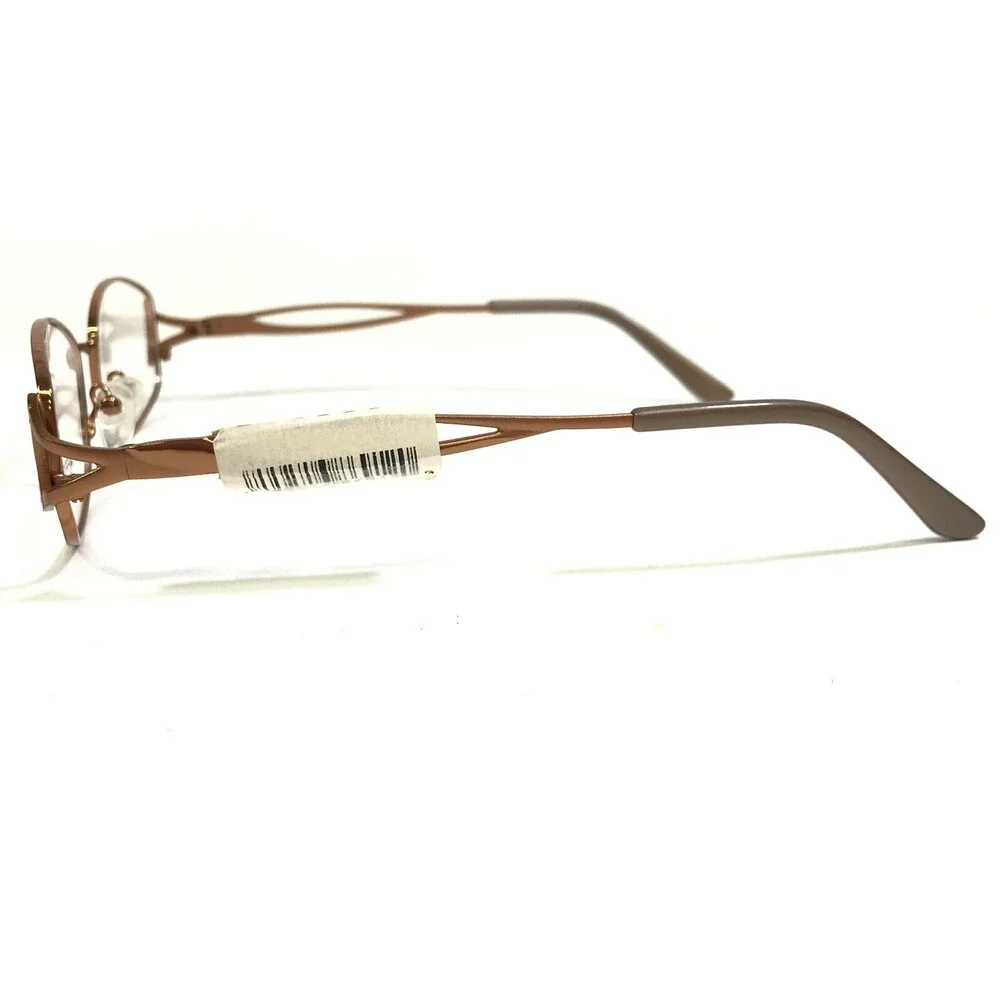 Affordable Designs Eyeglasses Frames WILMA Brown Rectangular Full Rim 54-18-145